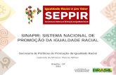 SINAPIR: SISTEMA NACIONAL DE PROMOÇÃO DA IGUALDADE RACIAL Brasília – DF 2013 Secretaria de Políticas de Promoção da Igualdade Racial Gabinete da Ministra: