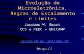 Evolução de Microeletrônica, Regras de Escalamento e Limites Jacobus W. Swart CCS e FEEC – UNICAMP jacobus@led.unicamp.br .