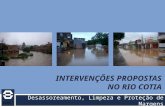 DAEE INTERVENÇÕES PROPOSTAS NO RIO COTIA Desassoreamento, Limpeza e Proteção de Margens.