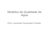 Modelos de Qualidade de Água Prof. Leonardo Fernandes Fraceto.