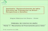 29 de novembro de 2006 Painel 3 – Mecanismos de Financiamento para o Setor Seminário Desenvolvimento de Infra- Estrutura de Transportes no Brasil – Perspectivas.