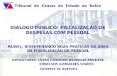 Tribunal de Contas do Estado da Bahia DIÁLOGO PÚBLICO: FISCALIZAÇÃO DE DESPESAS COM PESSOAL PAINEL: DISSEMINANDO BOAS PRÁTICAS DA ÁREA DE FISCALIZAÇÃO.