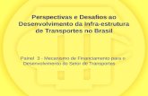 Perspectivas e Desafios ao Desenvolvimento da Infra-estrutura de Transportes no Brasil Painel 3 - Mecanismo de Financiamento para o Desenvolvimento do.