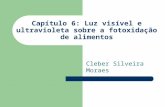 Capítulo 6: Luz visível e ultravioleta sobre a fotoxidação de alimentos Cleber Silveira Moraes.