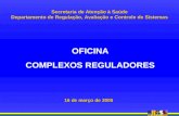 Secretaria de Atenção à Saúde Departamento de Regulação, Avaliação e Controle de Sistemas OFICINA COMPLEXOS REGULADORES 16 de março de 2006.