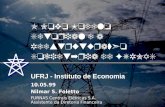 O Novo Modelo Setorial e a Reestruturação Societária de FURNAS UFRJ - Instituto de Economia 10.05.99 Nilmar S. Foletto FURNAS Centrais Elétricas S.A. Assistente.