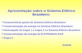 Apresentação sobre o Sistema Elétrico Brasileiro: Características gerais do Sistema Elétrico Brasileiro Comercialização de energia no Sistema Elétrico.