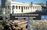 PROGRAMA DE PÓS-GRADUAÇÃO EM ENGENHARIA URBANA UFSCar 1994-2006.