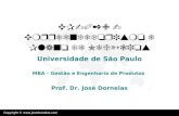 Copyright ©  EP-029 - Empreendedorismo e Plano de Negócios Universidade de São Paulo MBA - Gestão e Engenharia de Produtos Prof. Dr.