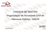 CHOQUE DE GESTÃO Organização da Sociedade Civil de Interesse Público - OSCIP CHOQUE DE GESTÃO Organização da Sociedade Civil de Interesse Público - OSCIP.