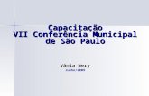 Capacitação VII Conferência Municipal de São Paulo Vânia Nery Junho/2009.