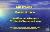 LiberaçãoParamétricaLiberaçãoParamétrica Prof ª. Dra. Terezinha de Jesus Andreoli Pinto Faculdade de Ciências Farmacêuticas da USP Tendências Globais e.
