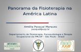 Panorama da Fisioterapia na América Latina Amélia Pasqual Marques pasqual@usp.br Departamento de Fisioterapia, Fonoaudiologia e Terapia Ocupacional da.