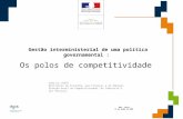 Os polos de competitividade ENA – Paris 15 de junho de 2009 Gestão interministerial de uma política governamental : Fabrice LEROY Ministério da Economia,