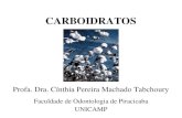 CARBOIDRATOS Faculdade de Odontologia de Piracicaba UNICAMP Profa. Dra. Cínthia Pereira Machado Tabchoury.