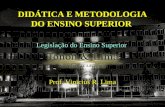 DIDÁTICA E METODOLOGIA DO ENSINO SUPERIOR Legislação do Ensino Superior Prof. Vinicius R. Lima.