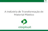 A Indústria de Transformação de Material Plástico.