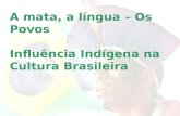 A mata, a língua – Os Povos Influência Indígena na Cultura Brasileira.