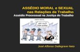 ASSÉDIO MORAL e SEXUAL nas Relações de Trabalho Assédio Processual na Justiça do Trabalho José Affonso Dallegrave Neto.