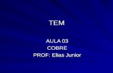 TEM AULA 03 COBRE PROF: Elias Junior. Conceito O Cobre é um elemento químico da família dos metais enterrosos, conhecido por sua textura macia (às vezes.