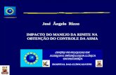 CENTRO DE PESQUISAS EM ALERGIA E IMUNOLOGIA CLÍNICA EM PEDIATRIA HOSPITAL DAS CLÍNICAS/UFPE José Ângelo Rizzo IMPACTO DO MANEJO DA RINITE NA OBTENÇÃO DO.