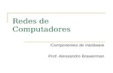 Redes de Computadores Componentes de Hardware Prof. Alessandro Brawerman.