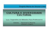 Ângela Maria de Sousa Lima CULTURA E DIVERSIDADE CULTURAL Texto: Sugestões de Métodos Para Professores Autores: Raymond H. Muessig Vicente R. Rogers.