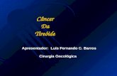 CâncerDaTireóide Apresentador: Luis Fernando C. Barros Cirurgia Oncológica.