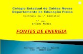 Conteúdo do 1º bimestre 3º ano Ensino Médio FONTES DE ENERGIA Professor Cristofer A. Masetti CREF – 000009-G/GO.