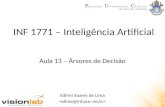 INF 1771 – Inteligência Artificial Edirlei Soares de Lima Aula 13 – Árvores de Decisão.