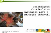Orientações Curriculares Nacionais para a Educação Infantil Ministério da Educação Secretaria de Educação Básica.
