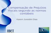 Compensação de Prejuízos Fiscais segundo as normas contábeis Karem Jureidini Dias.