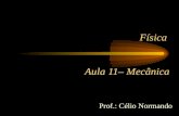 Física Aula 11– Mecânica Prof.: Célio Normando Cinemática - Gráficos do (M.U.) - Conclusões.