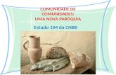 COMUNIDADE DE COMUNIDADES: UMA NOVA PARÓQUIA Estudo 104 da CNBB.