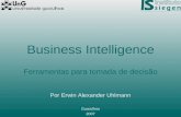 Business Intelligence Ferramentas para tomada de decisão Por Erwin Alexander Uhlmann Guarulhos 2007.
