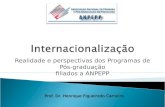 Realidade e perspectivas dos Programas de Pós-graduação filiados a ANPEPP Prof. Dr. Henrique Figueiredo Carneiro.