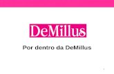 1 Por dentro da DeMillus. 2 Quem é a DeMillus ? A DeMillus é a maior empresa fabricante de Lingerie do Brasil. Produz com a mais alta qualidade e tecnologia.
