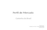 Perfil de Mercado Castanha do Brasil Elaborado por: Inteligência Comercial - Projeto Organics Brazil Janeiro de 2013.