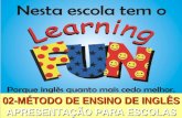 Sistema Learning Fun de Franquia 02-MÉTODO DE ENSINO DE INGLÊS APRESENTAÇÃO PARA ESCOLAS.