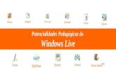 Potencialidades Pedagógicas do Windows Live. Filipa Botelho e Marlene Furtado Potencialidades do Windows Live Breve reflexão O Windows Live apresenta-se.