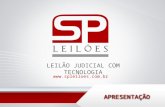 LEILÃO JUDICIAL COM TECNOLOGIA  APRESENTAÇÃO.