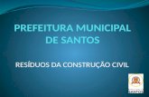 RESÍDUOS DA CONSTRUÇÃO CIVIL. PROJETO DE LEI COMPLEMENTAR ÁREA DE TRANSBORDO E TRIAGEM.