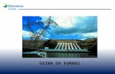 USINA DE FURNAS. Sistema Eletrobrás Furnas 12 Usinas hidrelétricas 02 Usinas termelétricas Potência total: 10.050 MW (± 9%) Usina Serra do Facão inaugurada.