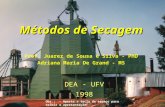 Métodos de Secagem Prof. Juarez de Sousa e Silva - PhD Adriana Maria De Grand - MS DEA - UFV 1998 Obs.: - Aperte a tecla de espaço para exibir a apresentação.