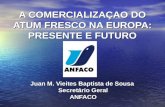 A COMERCIALIZAÇAO DO ATUM FRESCO NA EUROPA: PRESENTE E FUTURO Juan M. Vieites Baptista de Sousa Secretário Geral ANFACO.