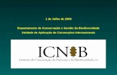 1 de Julho de 2008 Departamento de Conservação e Gestão da Biodiversidade Unidade de Aplicação de Convenções Internacionais.