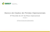 Banco de Dados de Perdas Operacionais 8ª Reunião do GT de Risco Operacional Versão 2 DITEC/CGSOA/COARI/DIRIS.