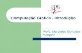 Computação Gráfica - Introdução Profa. Mercedes Gonzales Márquez.