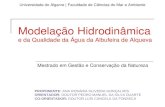 Modelação Hidrodinâmica e da Qualidade da Água da Albufeira de Alqueva Mestrado em Gestão e Conservação da Natureza Universidade do Algarve | Faculdade.