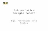 Psicoacústica Energia Sonora Fga. Pierangela Nota Simões.